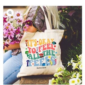 Inside Out 2 canvas tote
